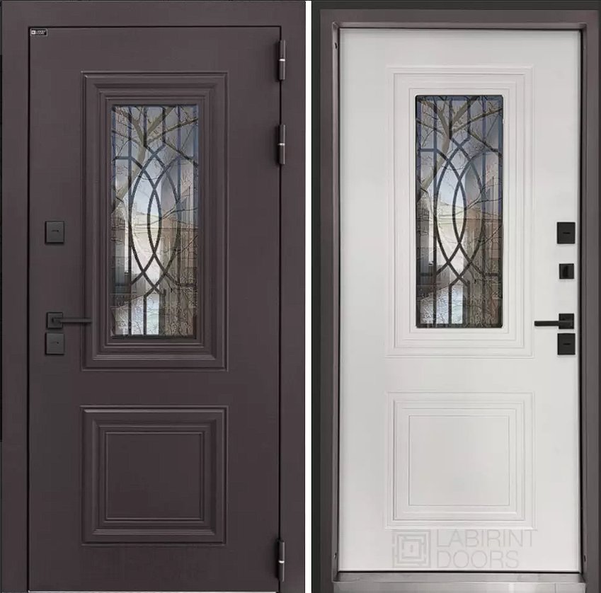 Дверь Сияна коричневая 8019 Термо DIS007395