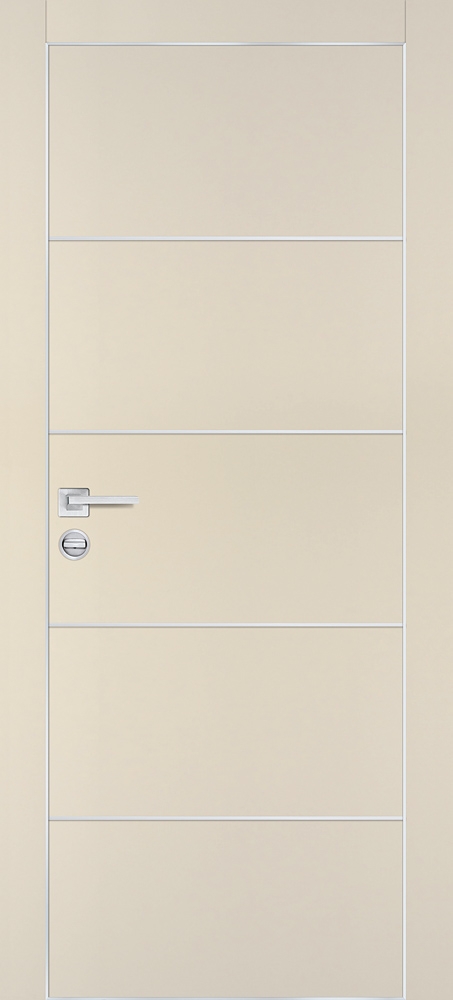 Межкомнатная дверь PX-12  AL кромка с 4-х ст. Бежевый матовый