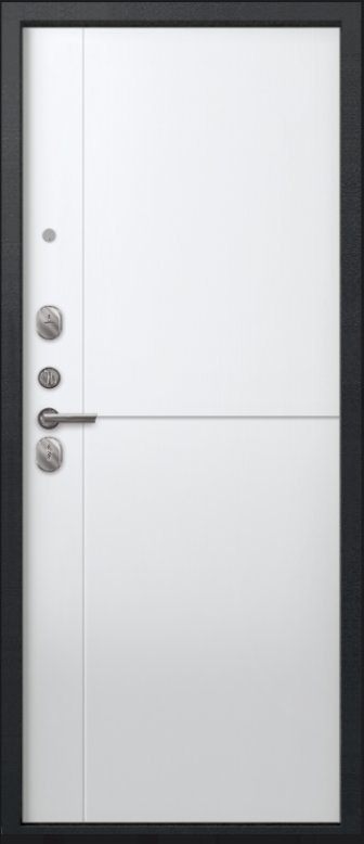 Товар Дверь A-05 черный сатин - кашемир белый DIS007334