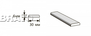 Товар Притворная планка 2000x30x6 BRK2024