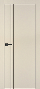 Товар Межкомнатная дверь PX-20  черная кромка с 4-х ст. Бежевый матовый