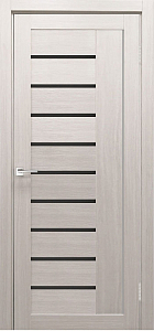 Товар Межкомнатная дверь Легенда Y-4 тон Белая лиственница Остекление Лакобель черное