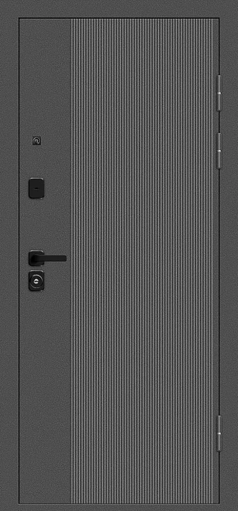 Фото Дверь Optim Z-2 Классика Букле графит/Белый BR6177